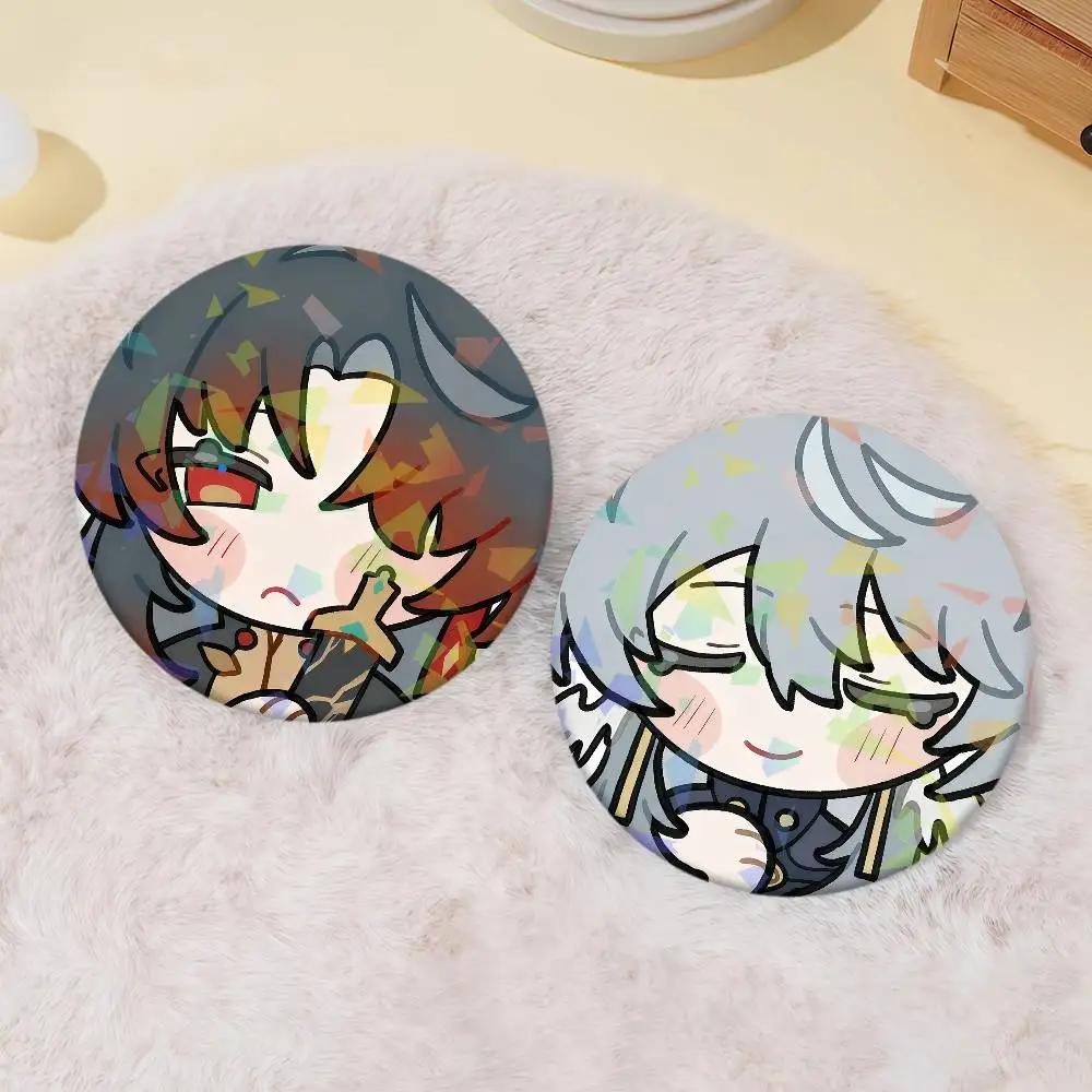 Honkai Star Rail Sunday Aventurine Dr Badge Set Glass Shine Brooches Lapel Backpack Costume Gifts Decoration Birthday
