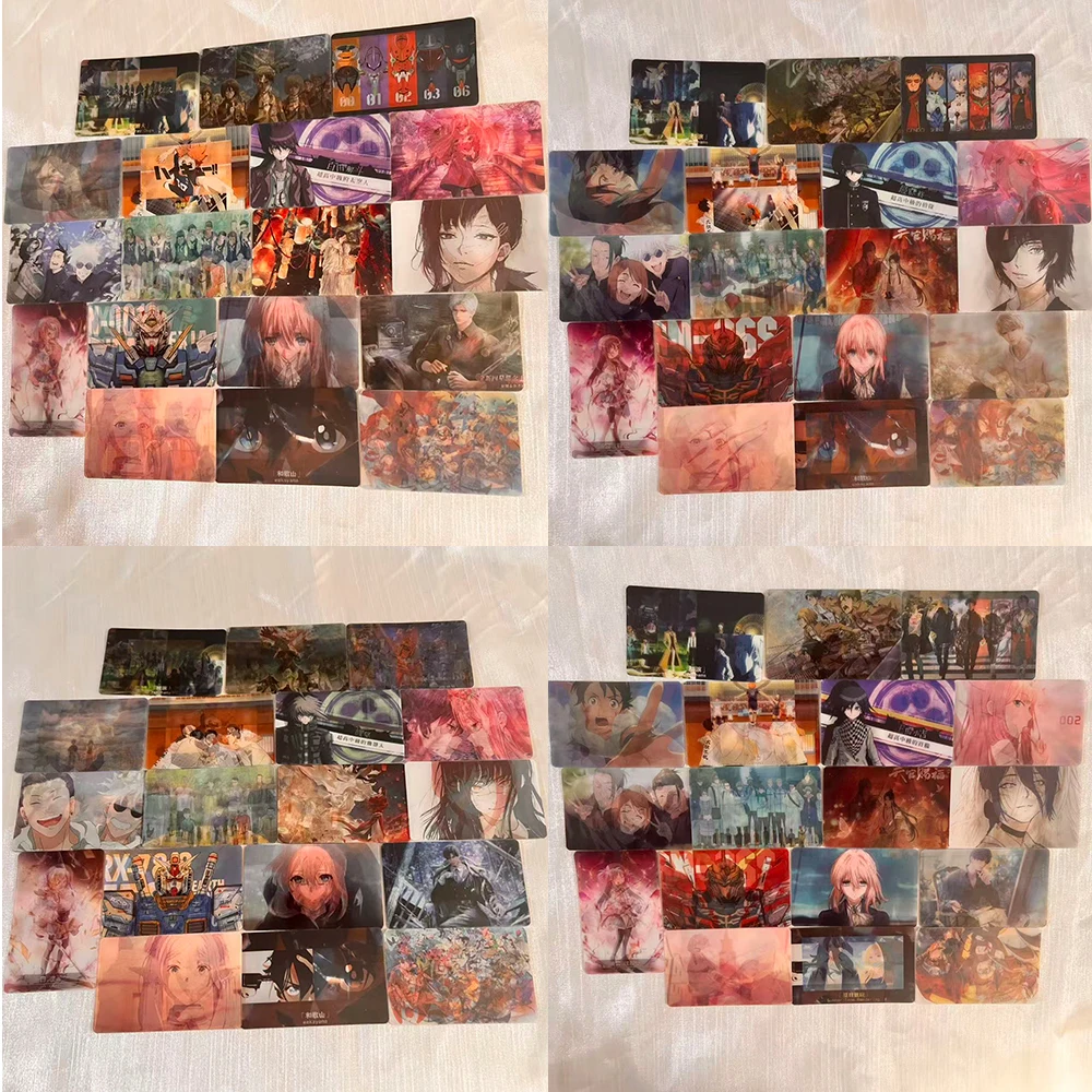 Anime Cosplay Cards Cute Catoon Character Image Cards Varied Halloween Accessories Collection Xmas New Year Friends Family Gifts