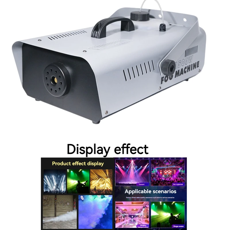 1500W Fog Machine Remote Fogger Ejector Disco Smoke Machine 10M Spray Distance DJ Christmas Party Effects Stage