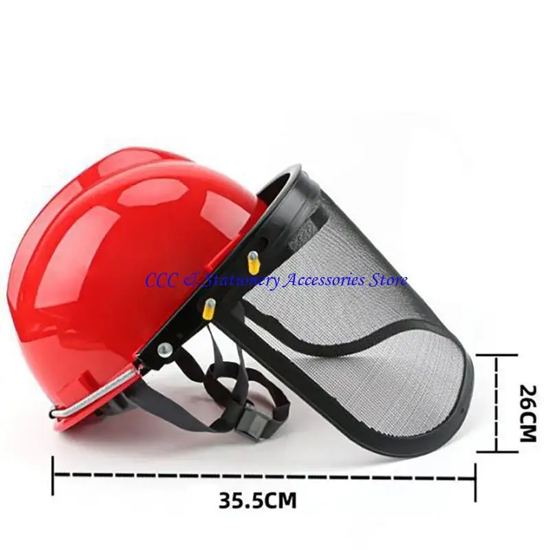 

Q1JC Face Shield With Bracket Steel Wire Visors For Hard Hat Protections Garden
