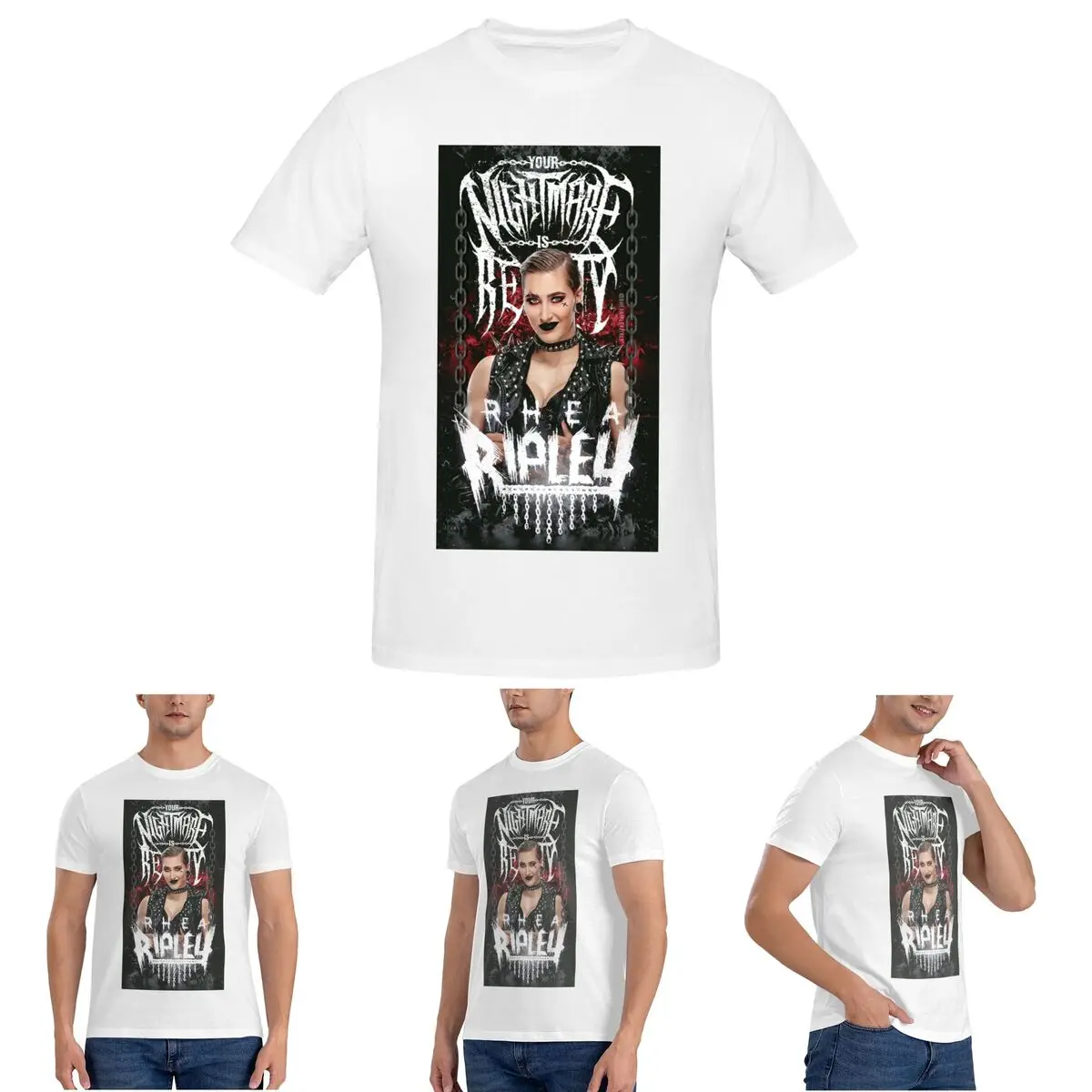 

She Is My Mami Rhea Ripley Bootleg Wrestler T-Shirt for Men Cotton T Shirts Men's Tees Short Round Neck Clothes Tops S-6XL