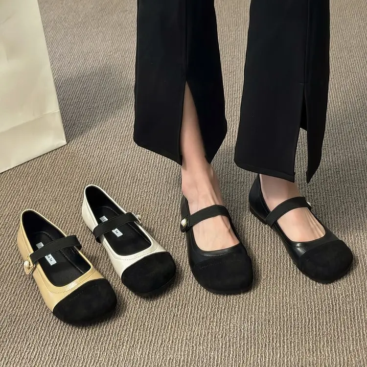 Square Toe Casual Woman Shoe Modis Autumn Female Footwear Comfortable 2023 Fall Round Summer Boat New Dress Mary Janes Buckle St