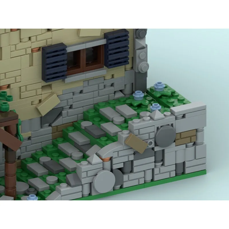 MOC Kreatives Spiel Klassische Szene Protagonistenhaus Große Bausteine DIY Erwachsenen-Puzzle Montage-Spielzeug Geburtstagsgeschenk Dekorationen – Detail 5