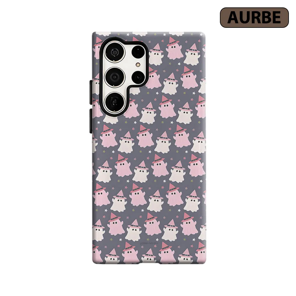 Cute Ghost Phone Case For Samsung Galaxy S26 S25 S24 S23 Ultra Plus HD Hard Double Layer Film Cover