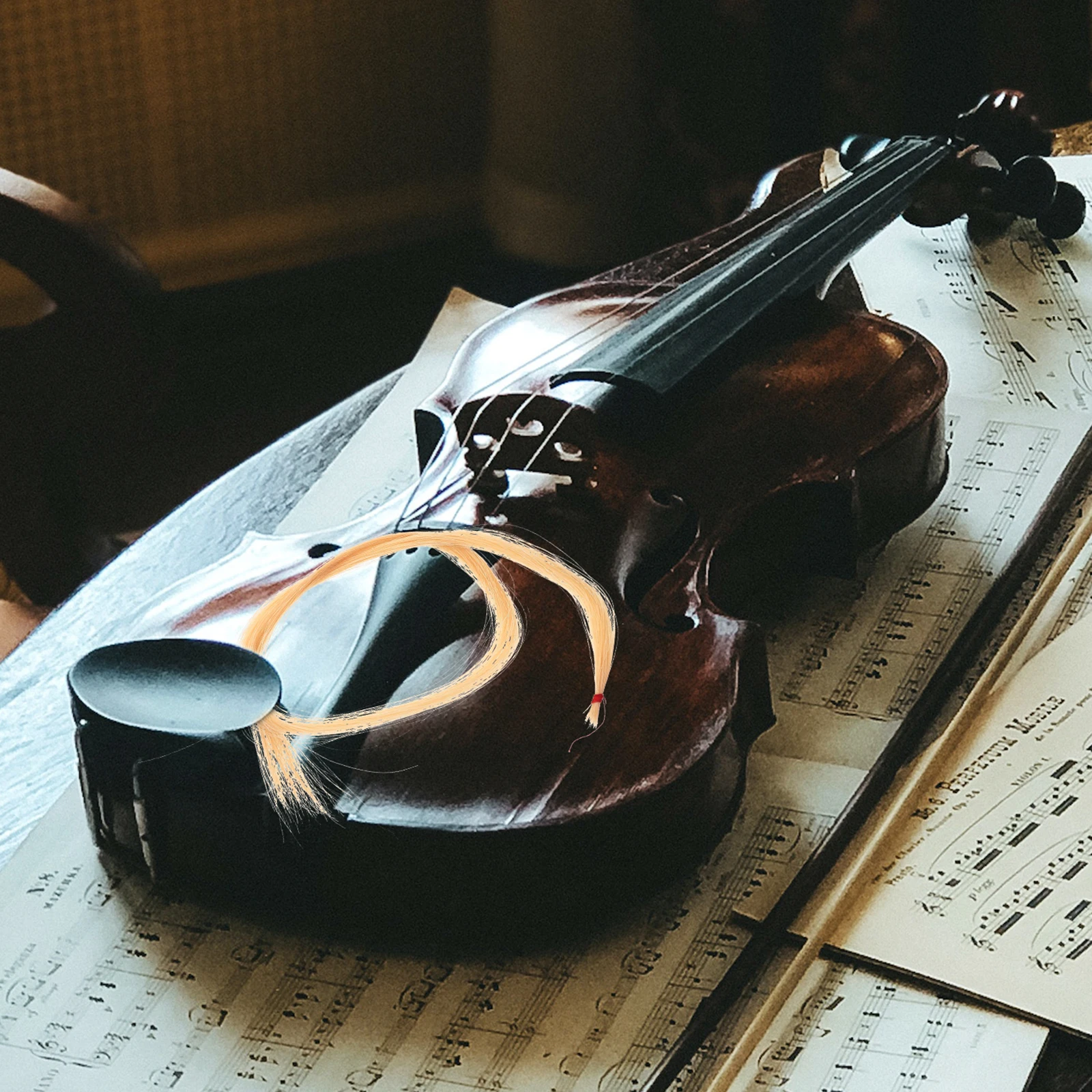 

Cello Bow Hair Replacements Professional Violin Accessories Durable Long Lasting Horse Tail Hair For Cello Violin Parts
