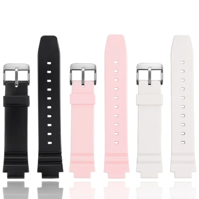 For Casio LRW250 Bracelet Sports Student Electronic Watch LRW-250 Simple Soft Silicone Strap LRW 250 Unisex Watch Band pink