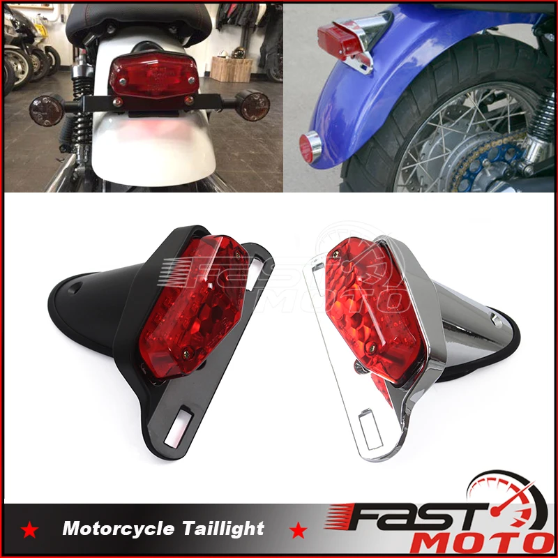 

Светодиодный задний фонарь Tailight для мотоцикла Honda, стоп-сигнал для мотоцикла Honda Нортон, шифратор, Yamaha Bobber, Suzuki XL Lucas, задний фонарь для велосипеда