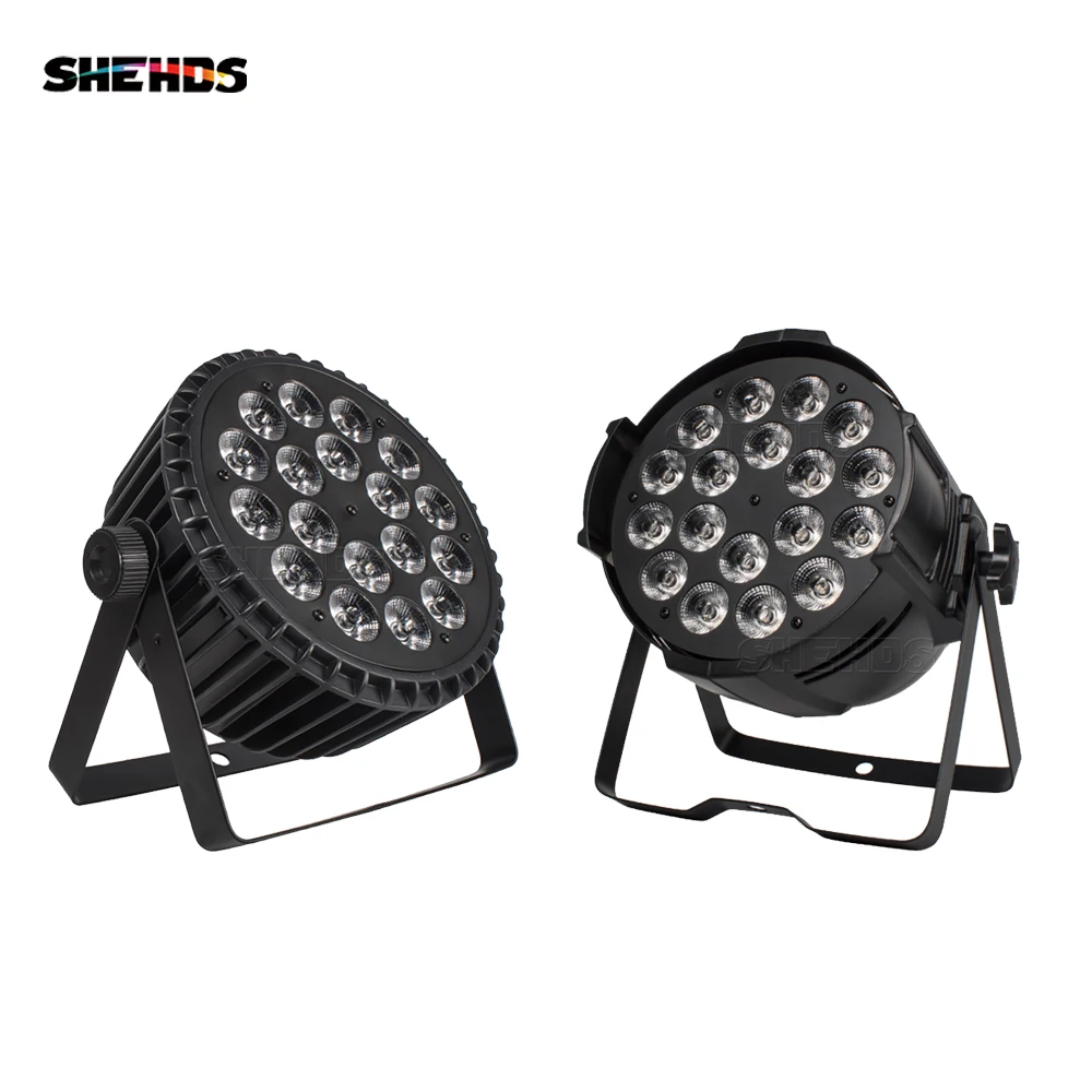 SHEHDS 18x12w RGBW/18x18w RGBWA + UV LED Par อลูมิเนียมล้างแสงสําหรับ DJ Disco งานแต่งงาน Stage Light Effect DMX512 ไนท์คลับ