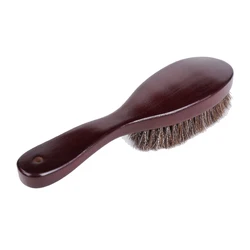 Clothes Brush Garment Brush With Soft Horsehair And Wooden Handle For Coat Men Suits Shoes Furniture exfoliating tool