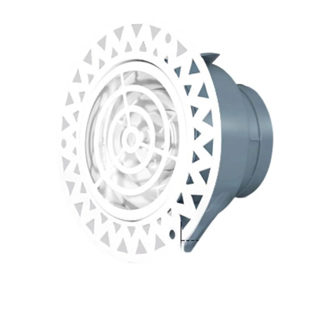 Thin Edgeless Air Outlet with Flush-Mount Compatibility and Functional Airflow Adjustment for HVAC Supply Applications
