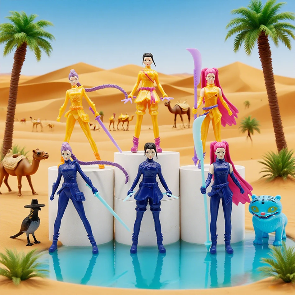 Figurines de dessin animé Kpop Demon Hunters, jouets mignons en PVC, modèle d'action, poupées, cadeau pour enfants, 2025