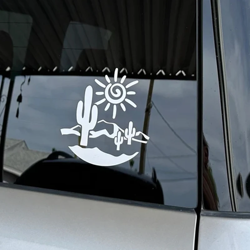 Desert Sunset Adventure for Car Sticker Decoration Windows Campervan Outdoor Sticker Exterior Accessories Waterproof Vinyl Decal