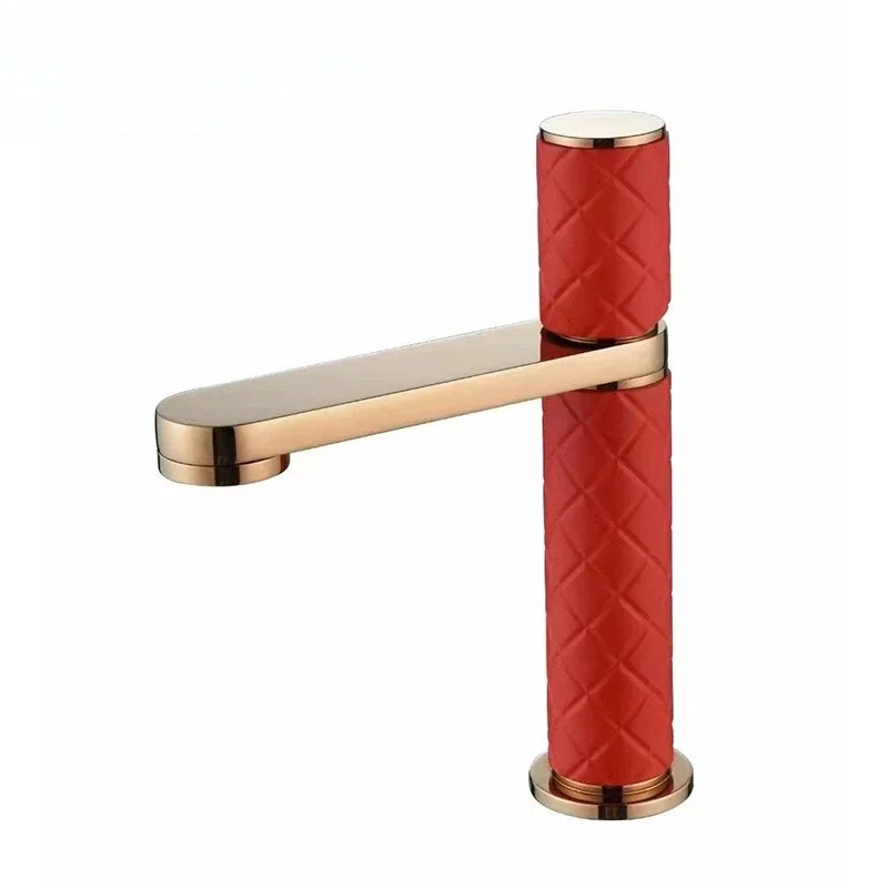 

Personalized basin faucet, classic leather woven outerwear design