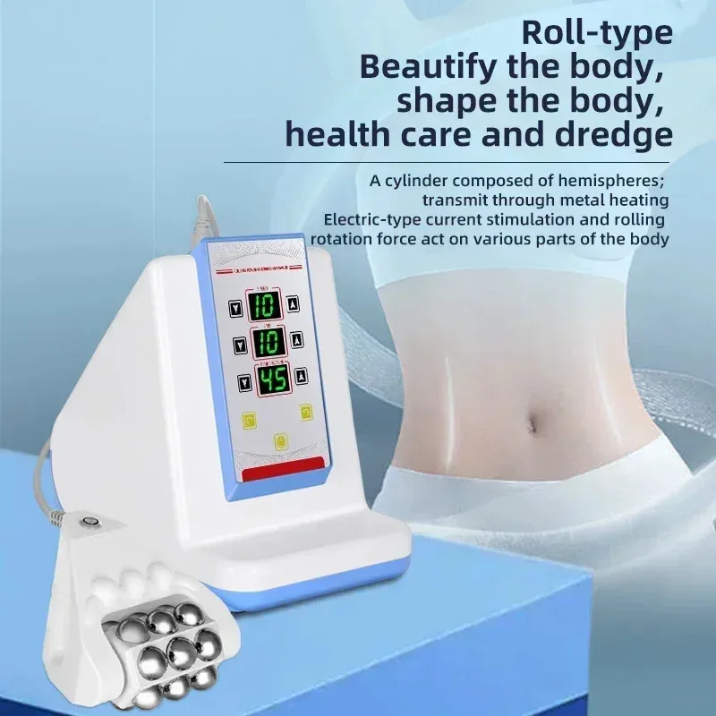 3 IN 1 Massage Roller Microcurrent Massager Heating Back Body Sharping Warm Vibration Weight Loss Machine for Fatigue Relief