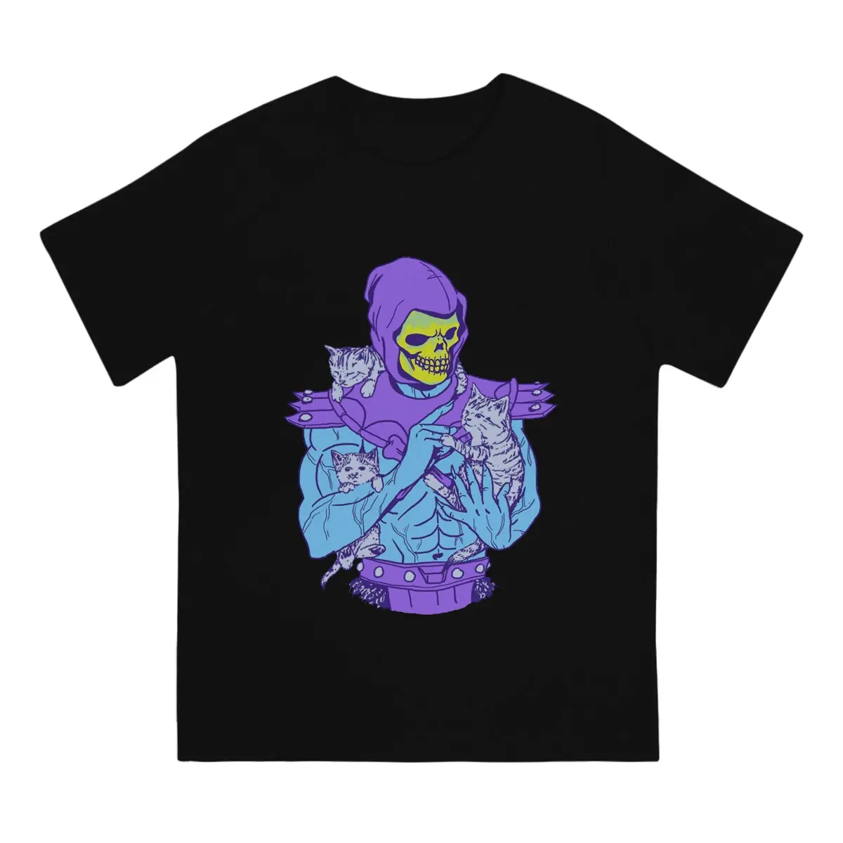 He Man Masters Of The Universe Skeletor Meowniverse Tshirt Homme Men\'s Clothes Polyester T Shirt For Men