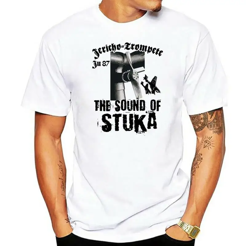 New 2022 Summer Style T-Shirt The Sound of STUKA Jericho Trompete Sirene Ju 87 Flugzeug Propeller T Shirt