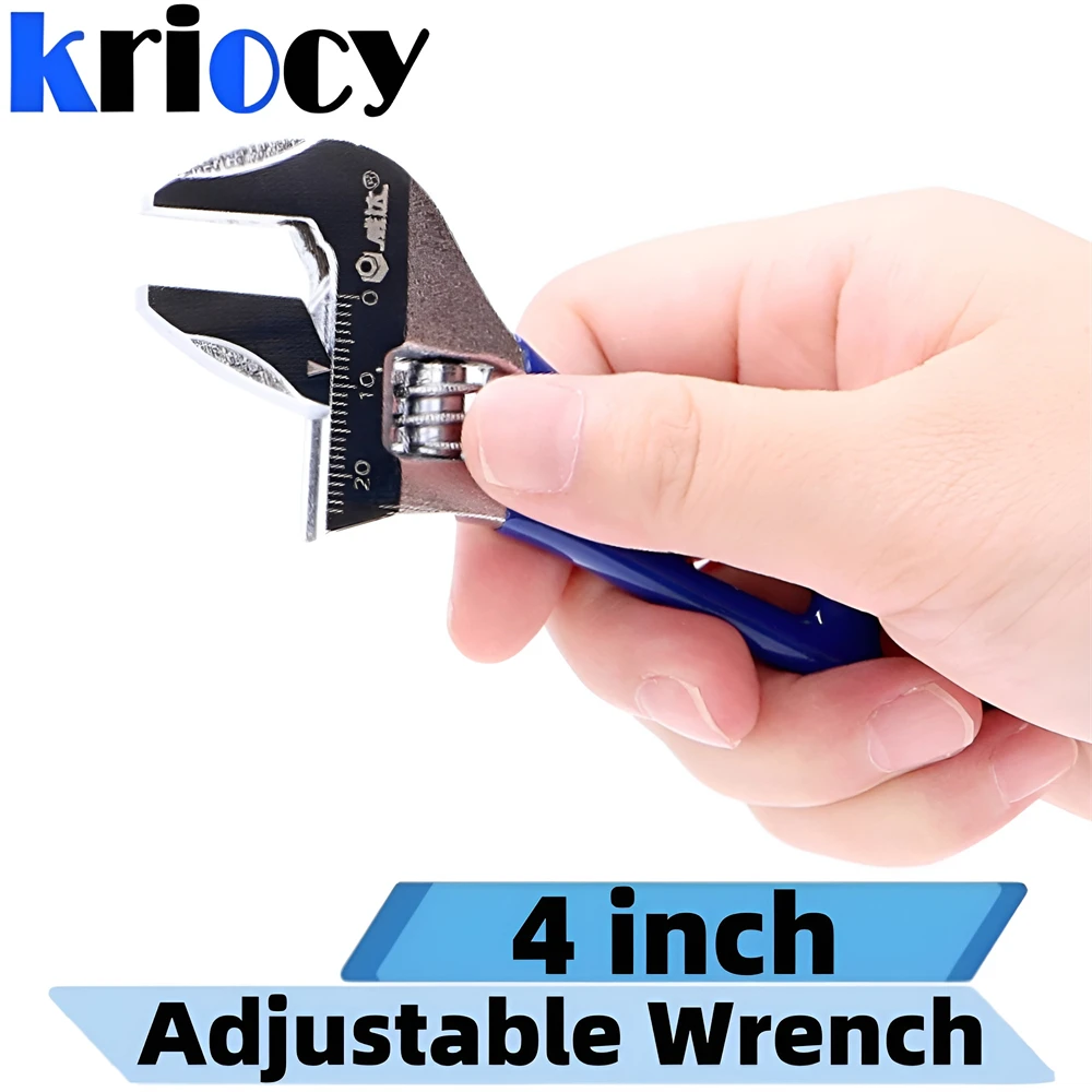 Mini 4 Inch Universal Spanner mini Nut Key Maximum 24mm Diameter Adjustable Wrench Stainless SteelHand Tools