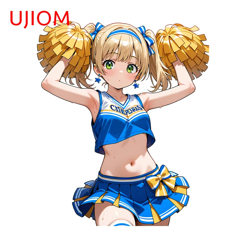 UJIOM Cheerleading Team Girl Wall Stickers Veneer Living Room Scratch Proof PVC Decal Classroom Decorations For Teachers