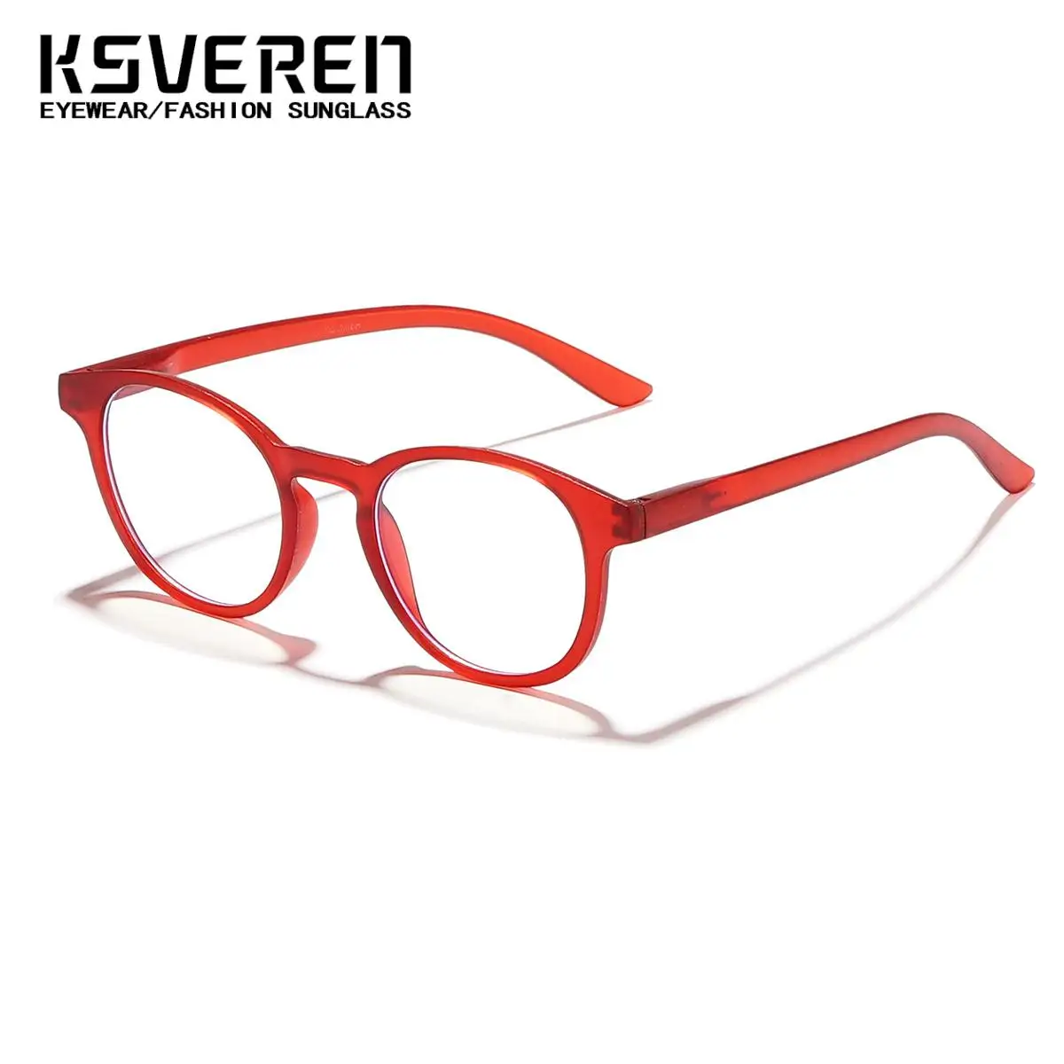 KSVEREN 여성 타원형 독서 안경 안티 블루 라이트 광학 안경 컴퓨터 독서 안경 맞춤형 처방 안경