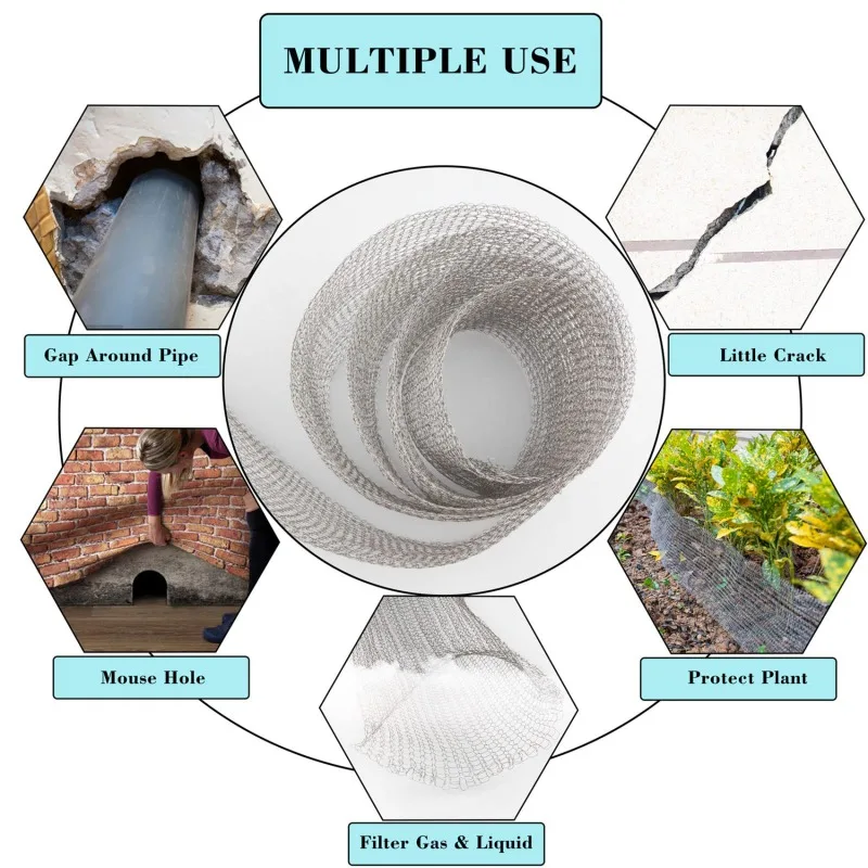 Copper Mesh Filter Column Packing Woven Wire Screen Filter for Distillation 12.7CM Distillation Apparatus Home Brew Beer 3M/6M - view 5