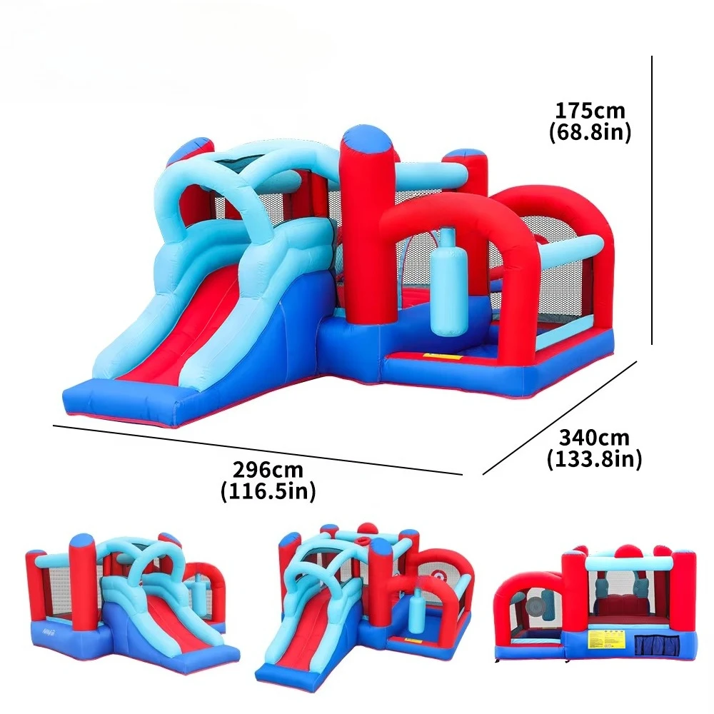 

Заводская оптовая цена горка небольшой открытый замок отказов дом надувные горки комбинированные для детей