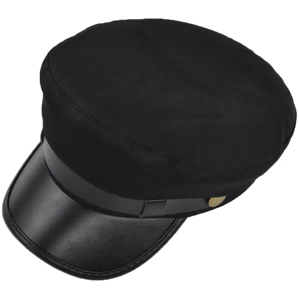 Bérets chauds rétro avec bouton en métal pour hommes et femmes, chapeaux bleu marine plats, casquettes de marin, casquettes de capitaine, casquette de pêche, streetwear d'automne et d'hiver