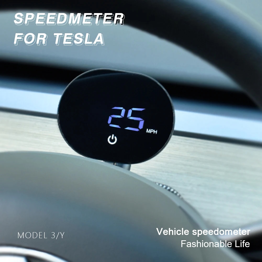 

Tesla Model 3/Y Speedometer,Touch Screen Type-C Powered Real-Time Speed Monitor for Tesla 2025 2024 2023 2022 Models