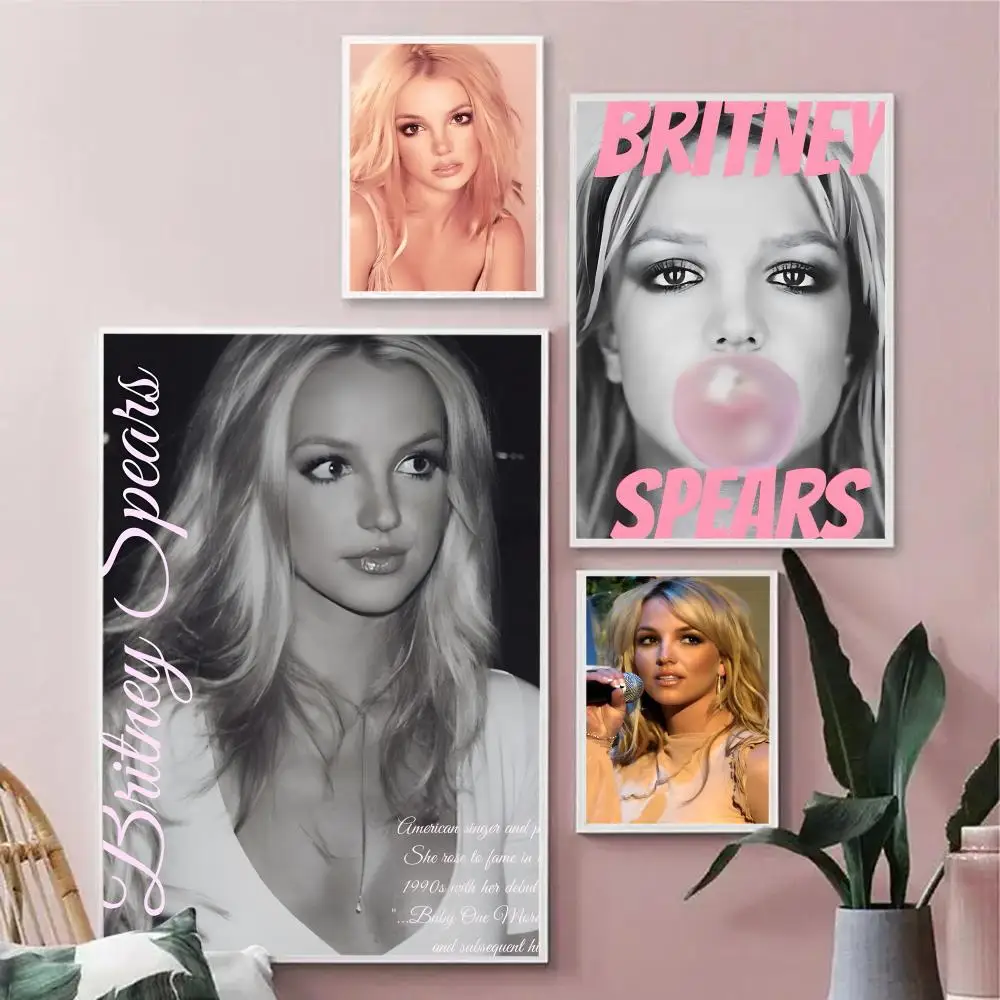 Singer B-Britney Spears Painting Calligraphy Durable Painting Canvas Poster Wall Hanging Home Interior Decoration Art Mural Gift