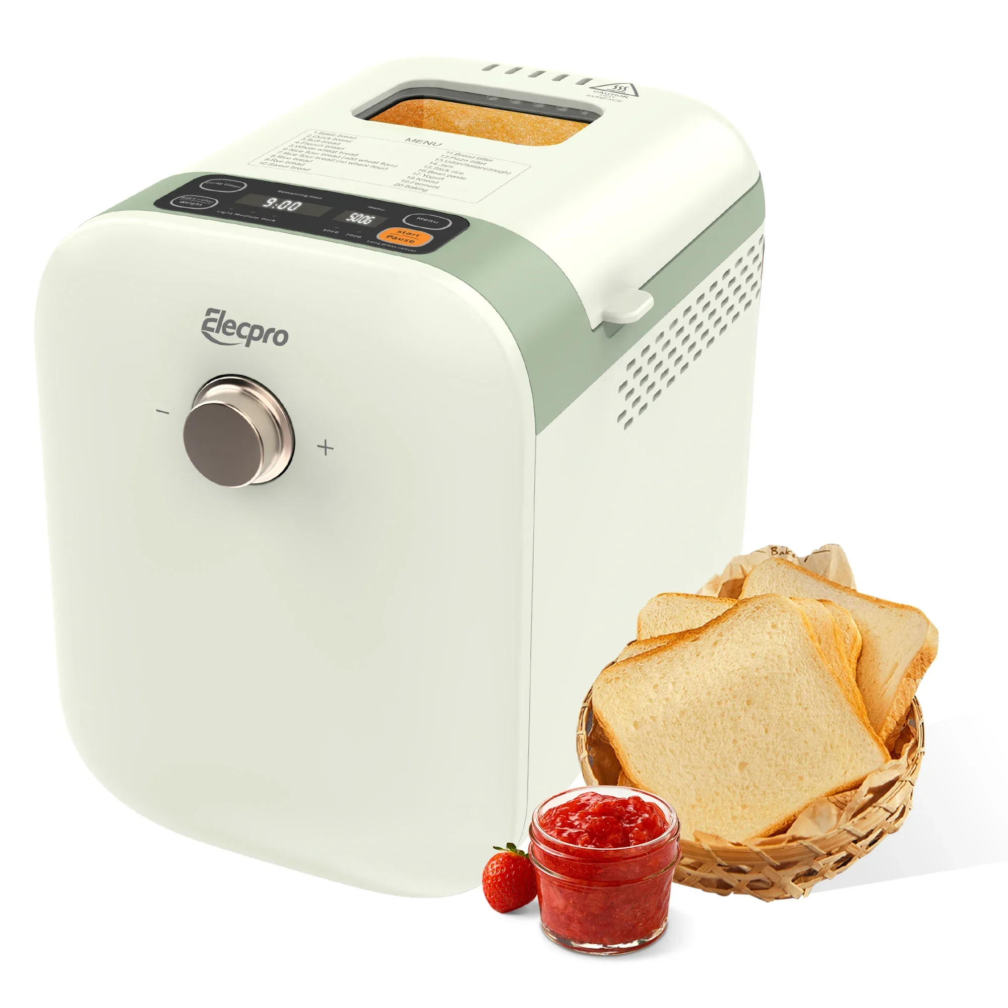 

Hot Sale 1.5LB 20 in 1 Multi-functions Non-stick inner pot Automatic Small Korea Japan Home Bread Maker