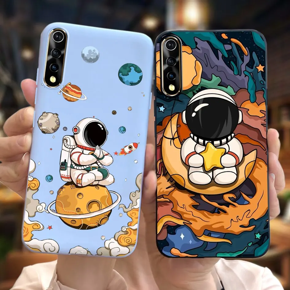 For Vivo S1 Case Fashion Pattern Shockproof Silicone Soft Slim Back Cover For Vivo Y7s Funda V17 Neo 1907 V1907 V1913A Protector