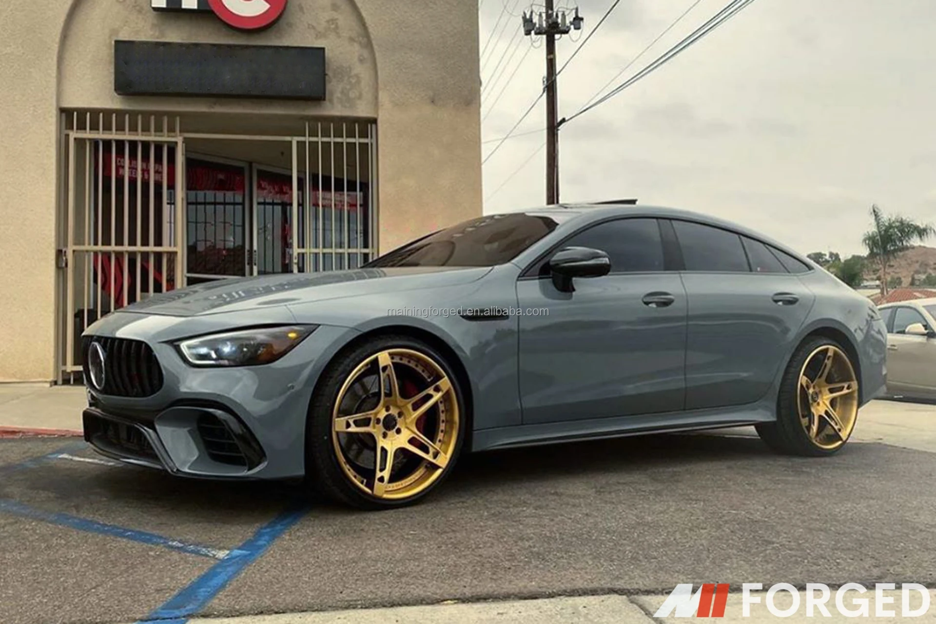 إطارات MN الحصرية المزورة لنماذج Mercedes GT R GT 63 و4 أبواب اكتشف خيارات قطعة واحدة مخصصة لما بعد البيع للبيع