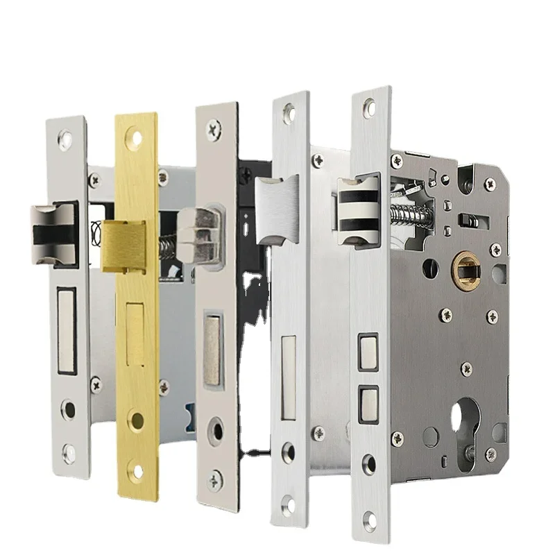 

Reversible Indoor Room Wooden Door, Bedroom Door Size 50, Lock Body, Lock Accessories, Lock Cylinder