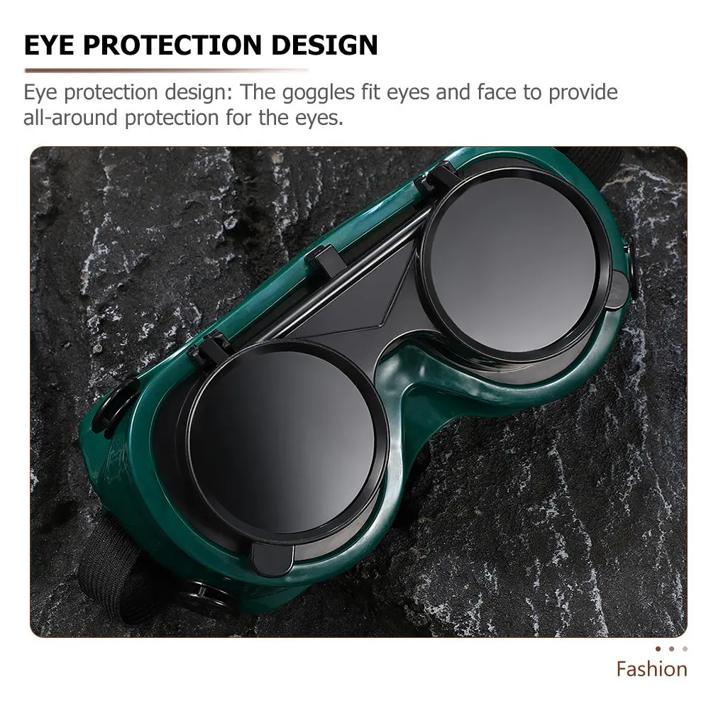 2Pcs Safety Welding Goggles Protective Eyewear Scratch Resistant Anti Fog Non Slip Industrial Welding Cutting Soldering Tools