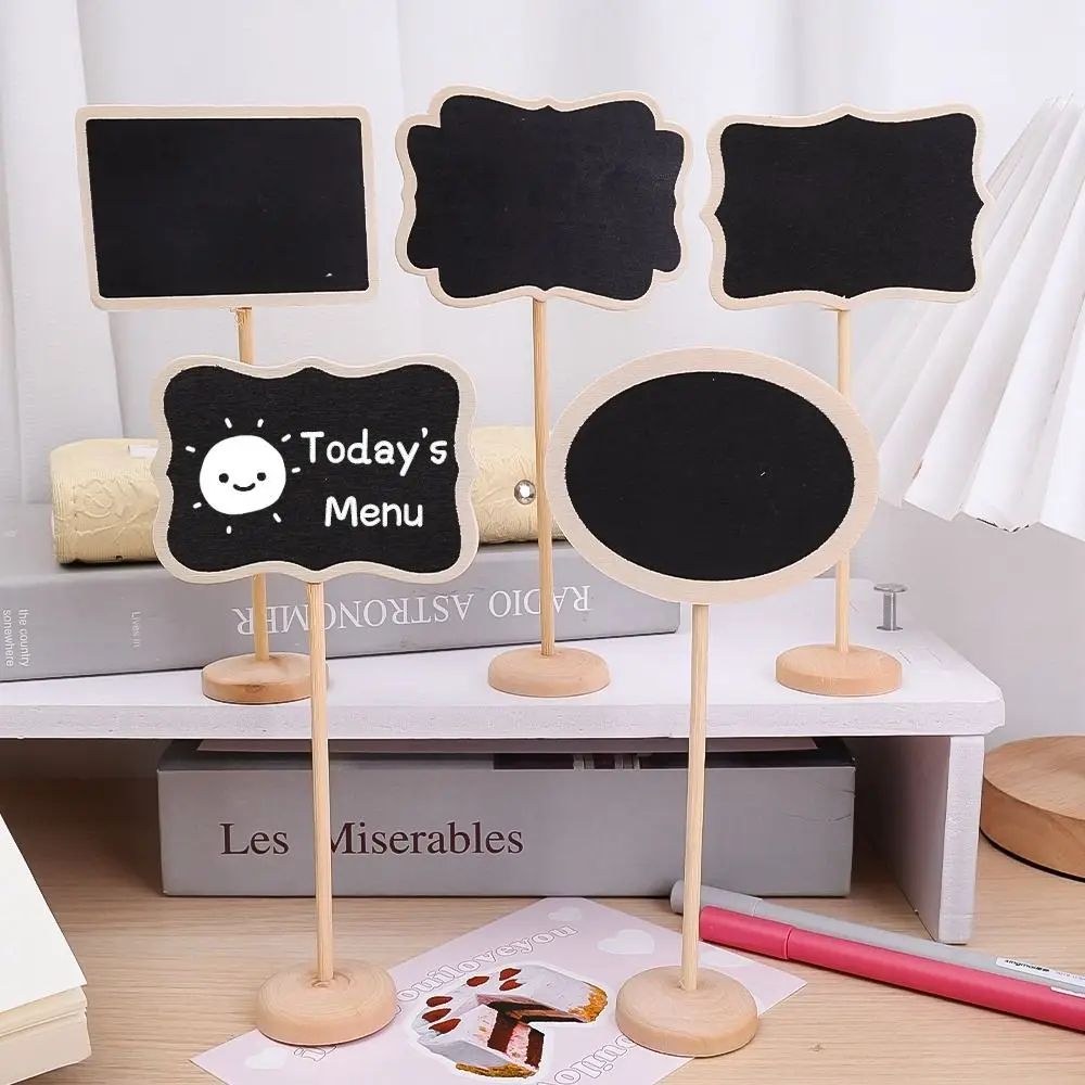 New Wooden Wood Message Board Labels Mini Table Place Card Table Decoration Creative Chalkboard Wedding Birthday Party