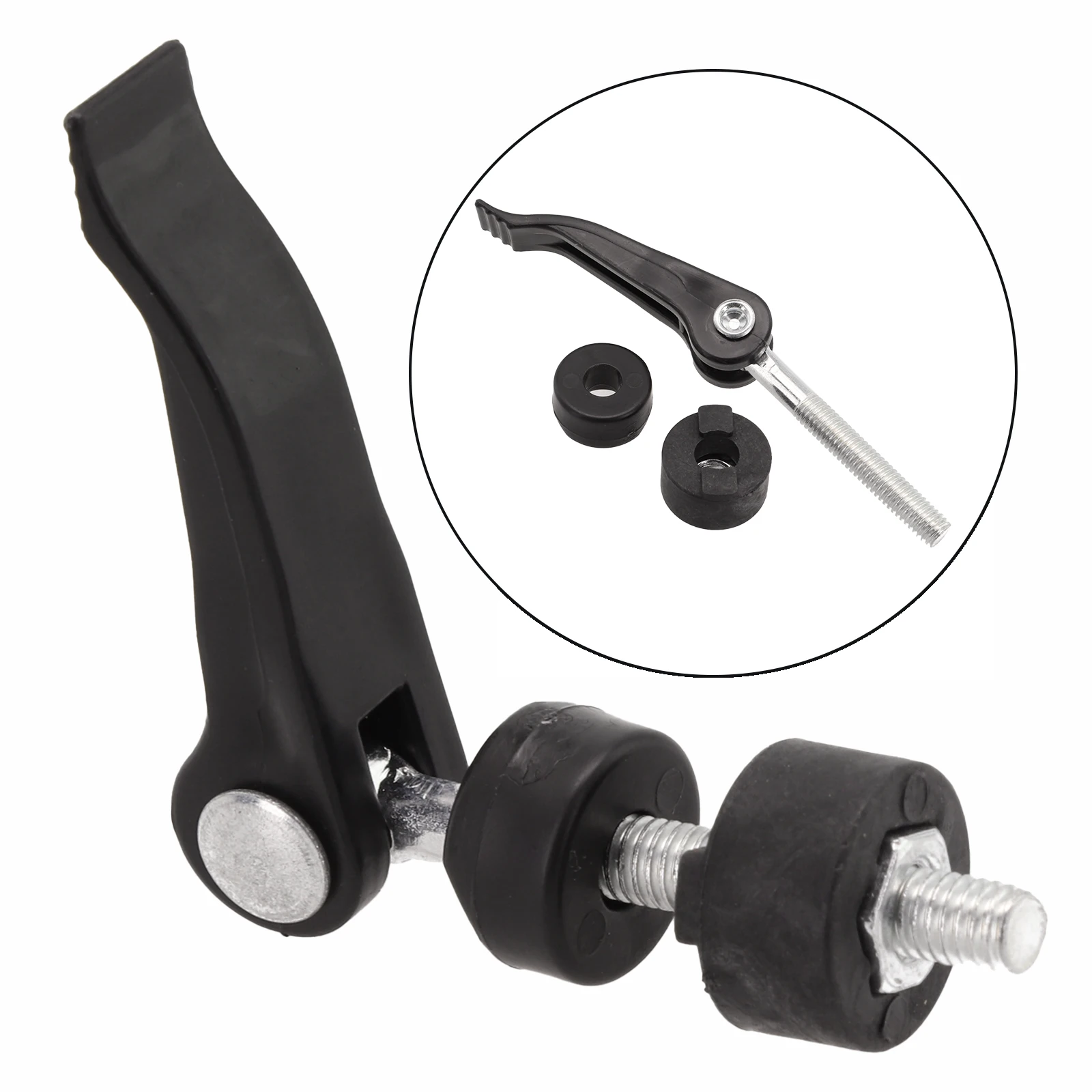 Black Lawnmower Hand Mounting Nut Effortless Carrying Lightweight Long-term Reliability Portable Reliable Solution