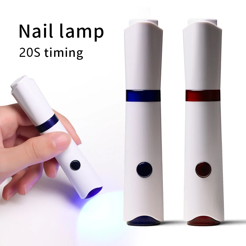 LULAA Portable Handheld Nail Lamp Rechargeable Uv Led Lamp Fast Curing Gel Polish Drying Lamp Nail Art Phototherapy Machine Tool