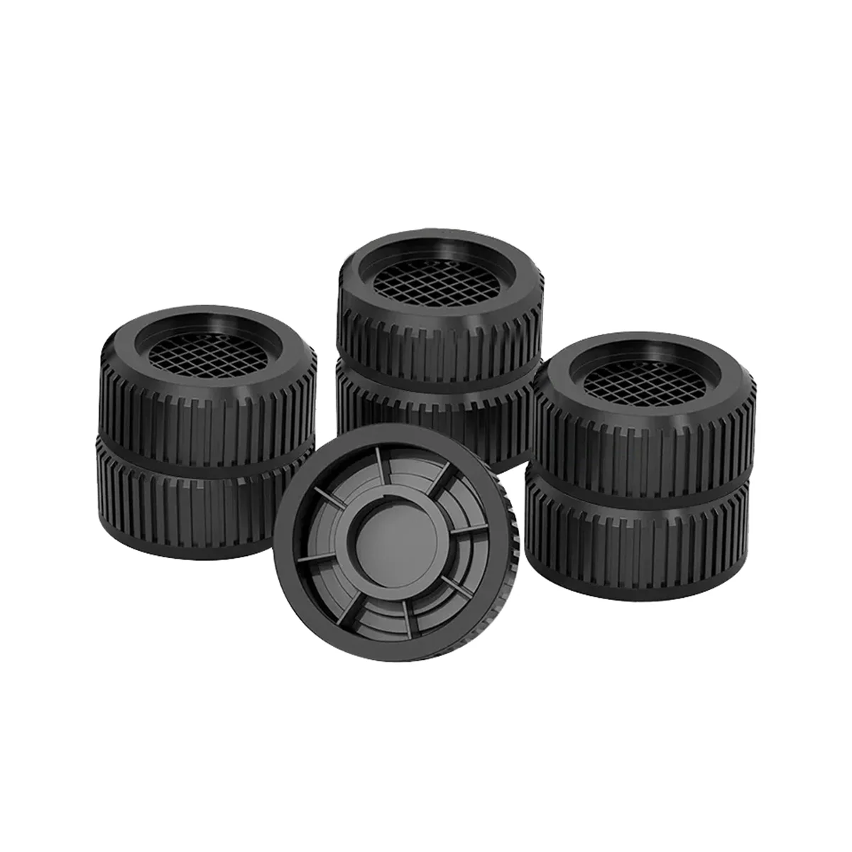 4개 세트 세탁기 높이 증가 패드 무소음 미끄럼 방지 매트 냉장고 건조기 지지대 6.3CM-HIM