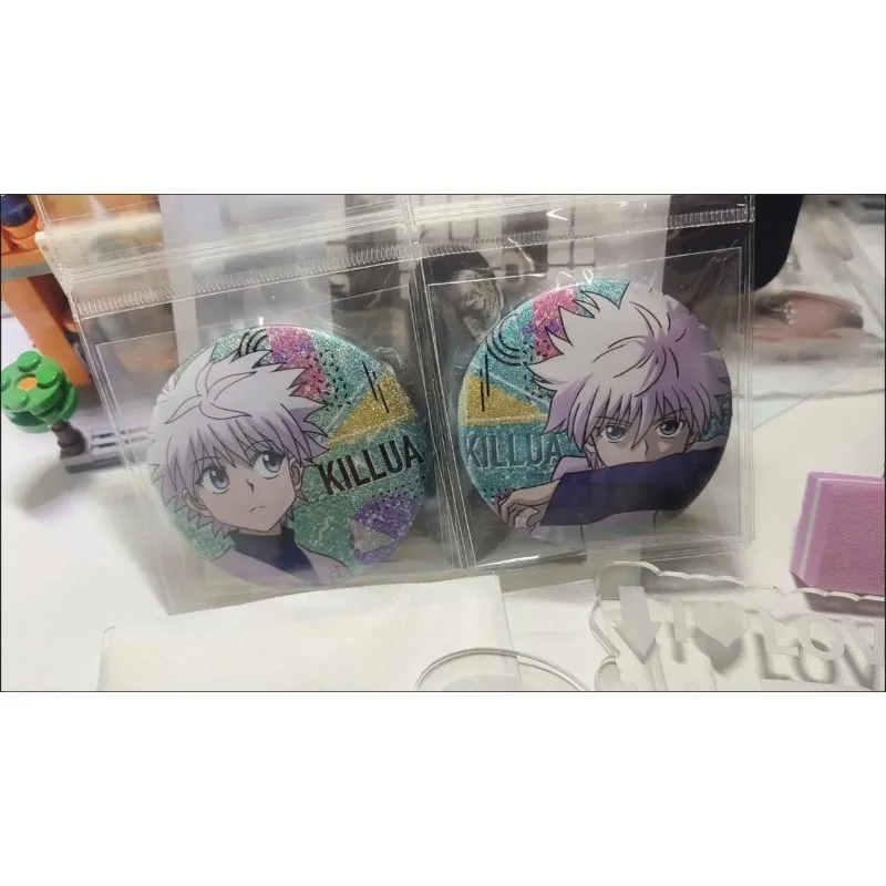 Hunter × hunter anime periférico killua zoldyck crachá mochila roupas decoração acessórios fãs coletar presentes