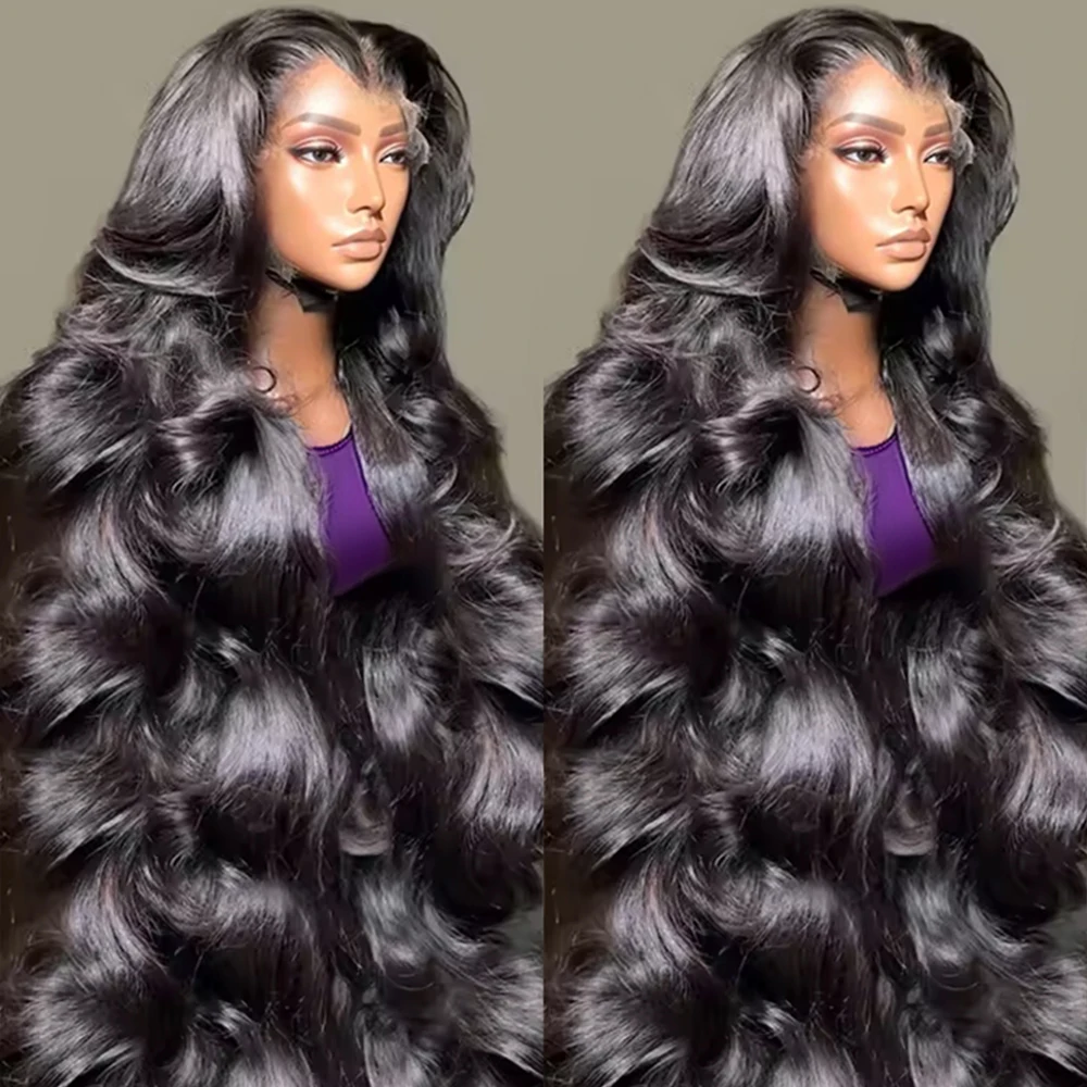 

360 Full Body Wave 13x6 HD Парик из натуральных волос на кружеве спереди 40 46 дюймов Бразильские 13x4 Hd Парики с фронтальной частью шнурка для женщин Высокая плотность 300%