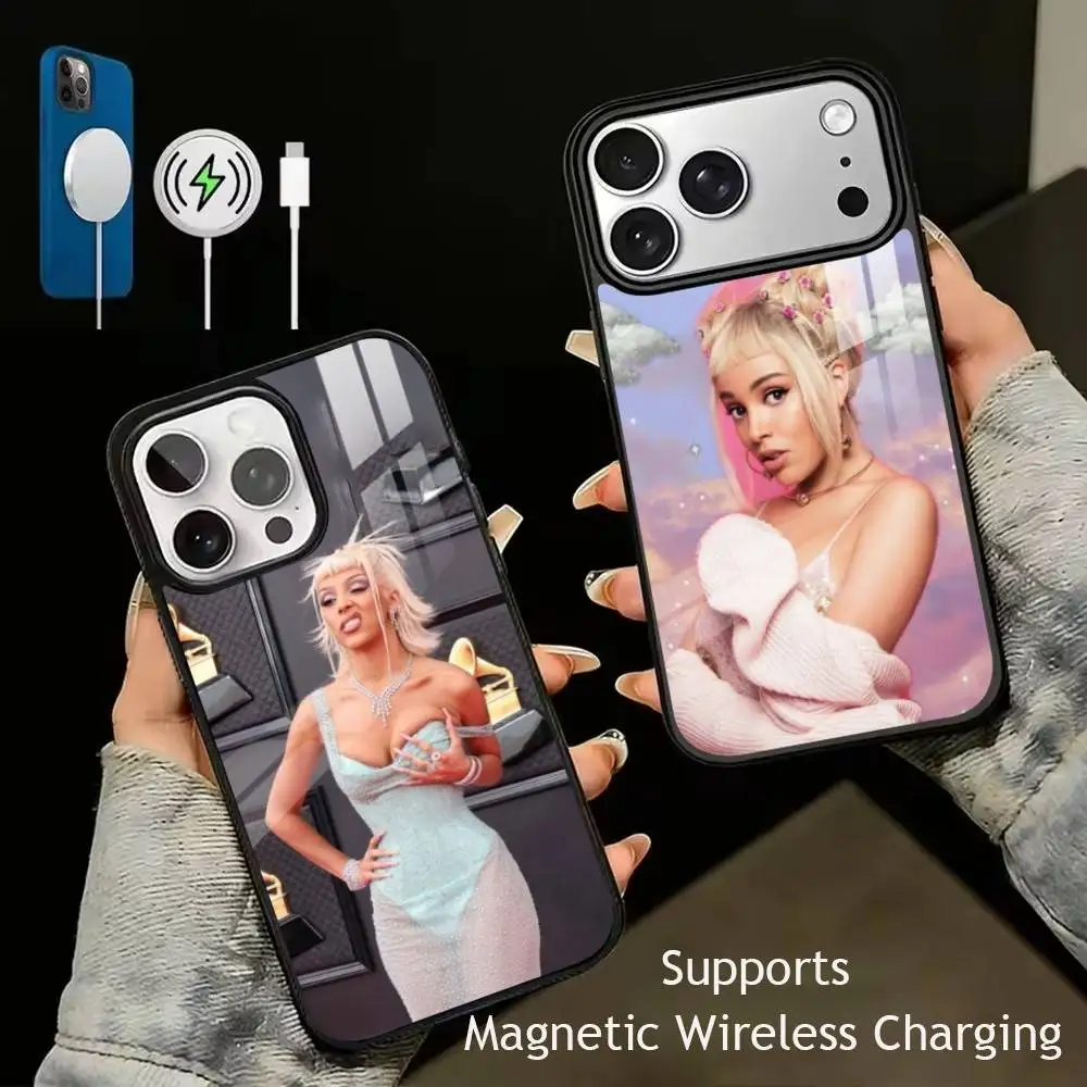 DOJA Cat Singer  Phone Case For iPhone17,16,15,14,13,12,11 Plus,Pro Supports Magnetic Wireless Charging