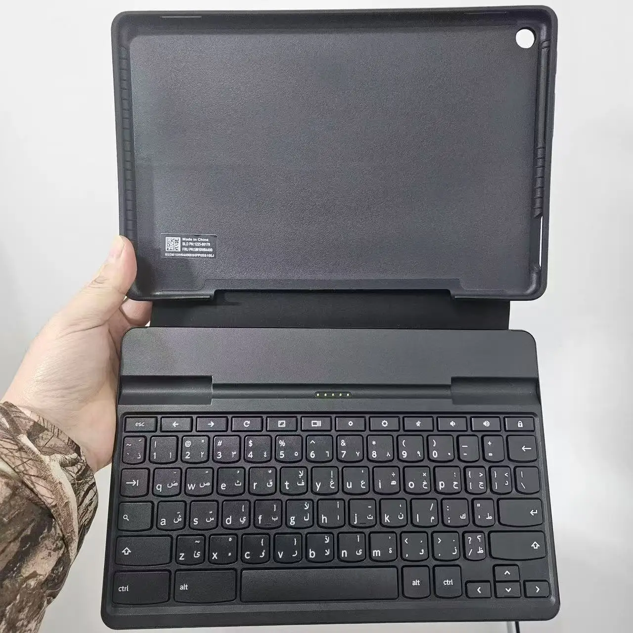 DOK-8208U untuk Lenovo 10e Chromebook Tablet Keyboard Casing Pelindung Asli