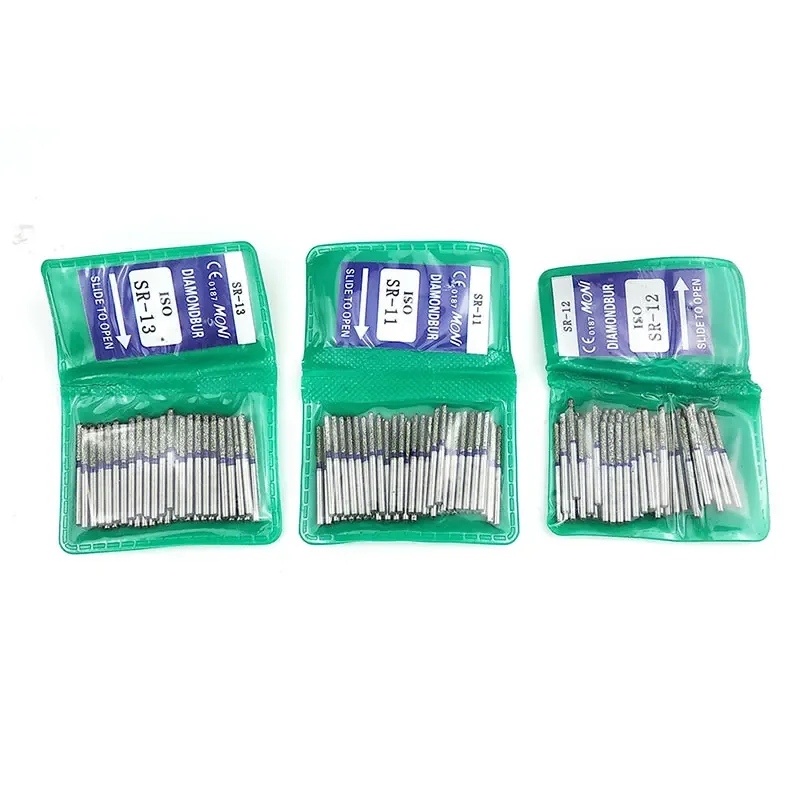 

50PCS/Pack Dental FG Diamond Polishers Dental Teeth Polishing burs for High Speed Handpiece SR11 SR12 SR13