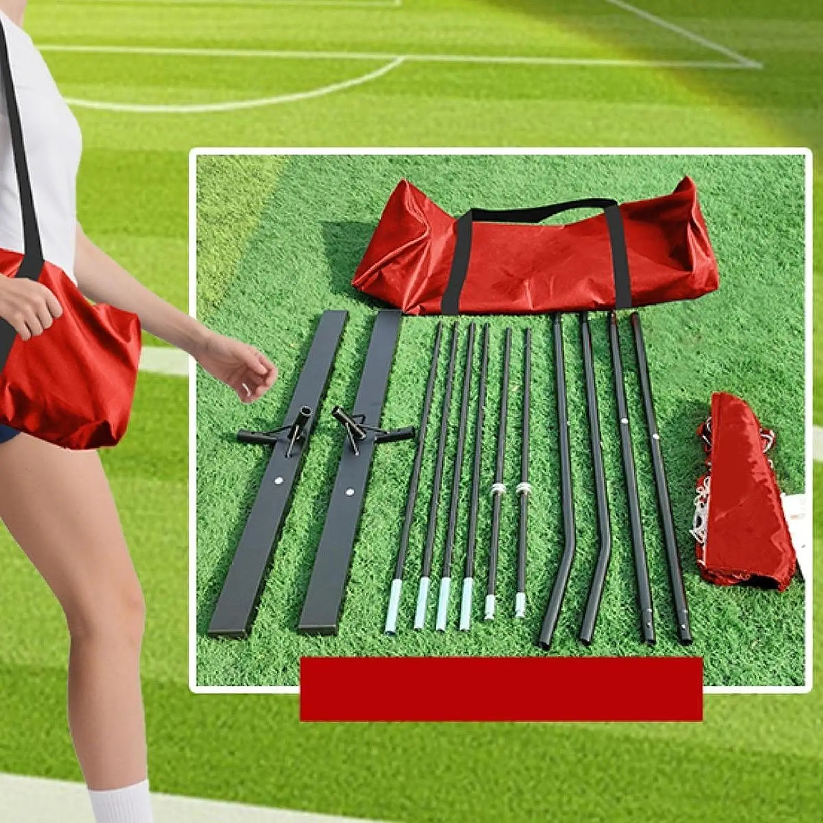

Volleyball Training Net Adjustable Height for Yard Passing Outdoor Sports