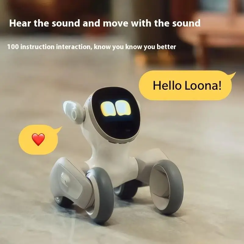 New Loona Smart Robot Luna Accompany Voice Dog Intelligent Emopet Robots Monitor Electronic Toy Game Robot Pet Gift For Kids