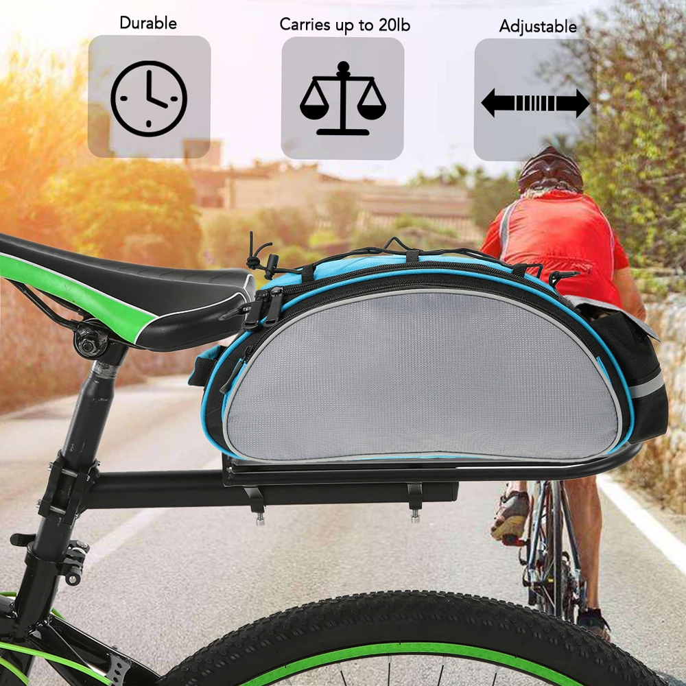 9kg Bicycle Luggage Cargo Carrier Retractable Aluminum Alloy Bike Mount Bicycle Rear Seat Post Rack MTB Install Tool