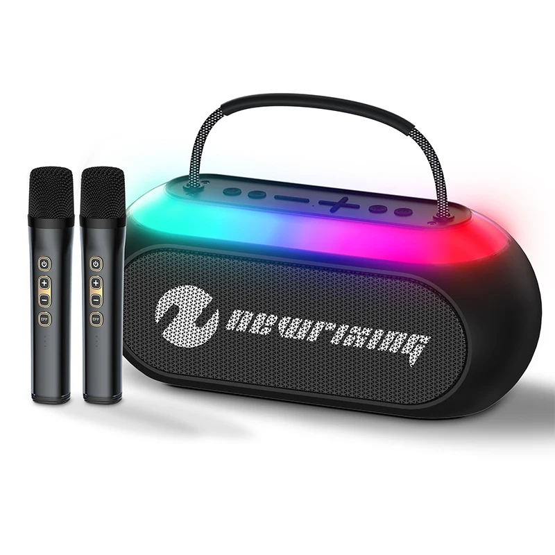 

Portable Karaoke Speaker With Microphone RGB Light Wireless Home Theatre Mobile Phone Party Speakers FM TF USB AUX Audio Player