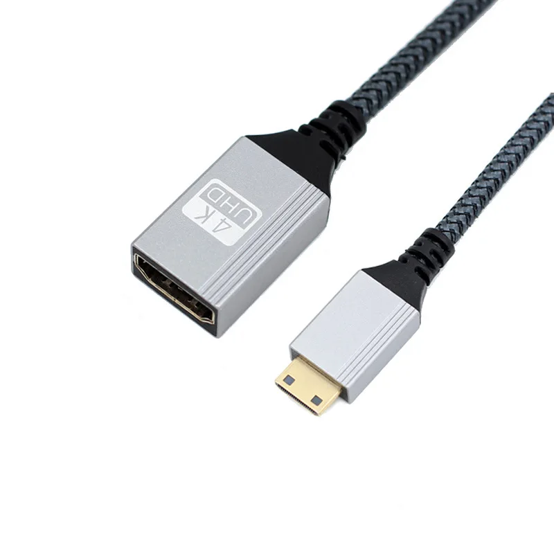 0.2m Left/Right/Up/Down 4K60Hz HDMI Male to Female Extension Cable Micro/Mini HDMI Compatible Adapter Cable Extender Wire Cord