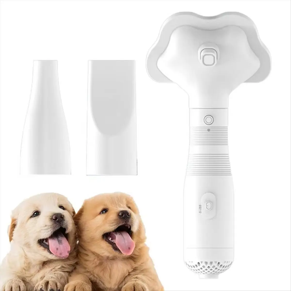 (A75U) 2-In-1 Dog Hair Dryer Pet Grooming Dryer Brushes Pet Hair Dryer Dog Grooming Supplies 3-Speed for All Types of Dog (US)