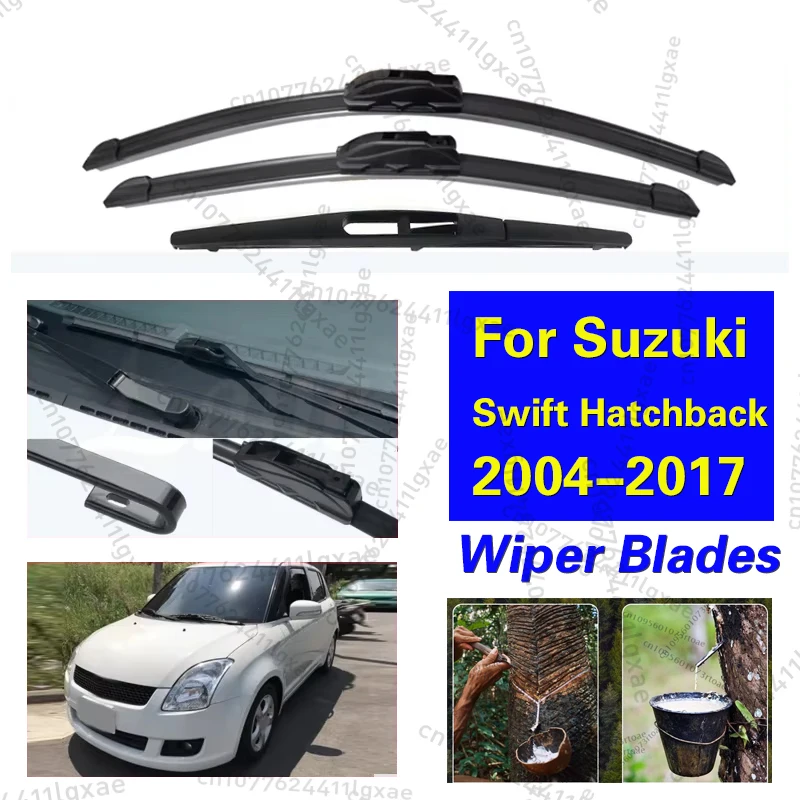 

Wiper Front Rear Wiper Blades Set Kit For Suzuki Swift Hatchback 2004-2017 2005 2006 2007 Windscreen Windshield Window 21"18"10"