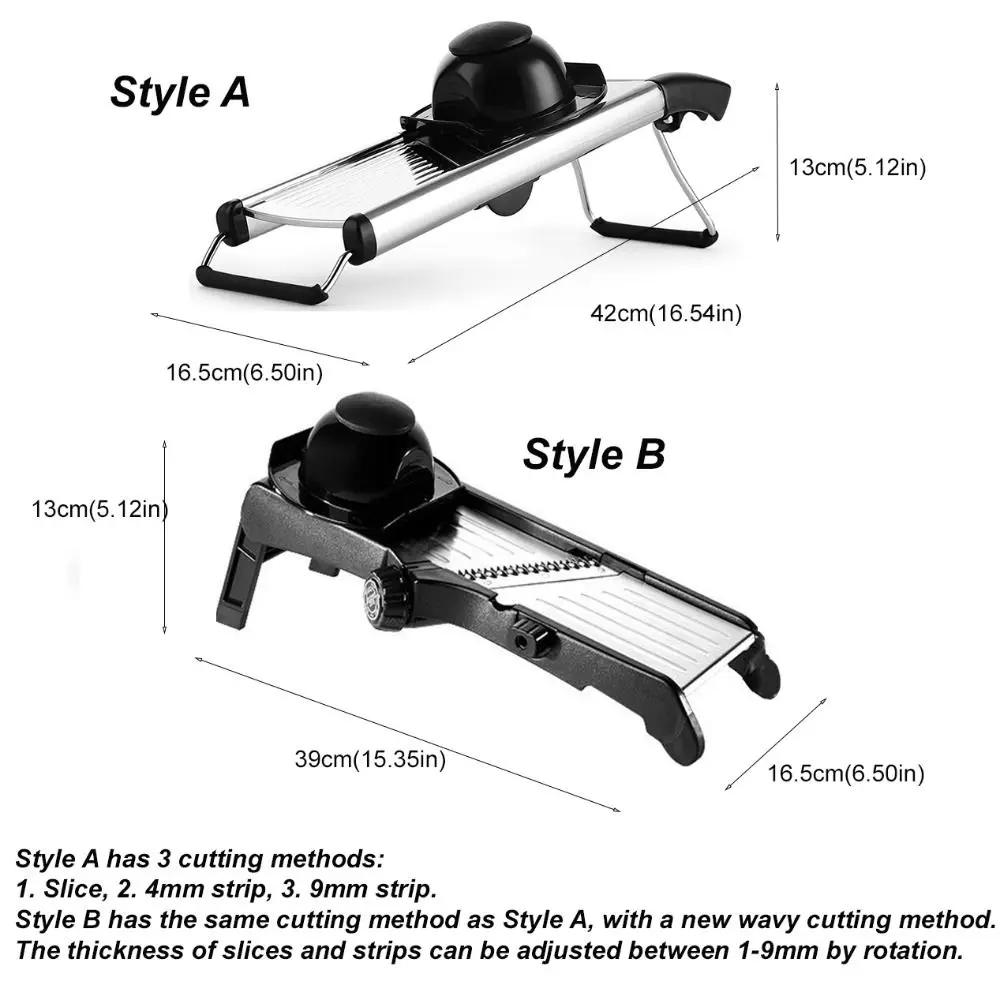 Household Adjustable Vegetable Slicer Efficient Professional Vegetable Cutter Stainless Steel Vegetable Chopper Carrot